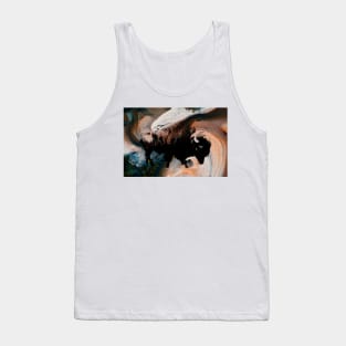 American Bison Stamp Art Painting Earth Tank Top